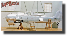 Focke Wulf Fw190 A. Scratch built in metal by Rojas Bazán. 1:15 scale. Made in 1990 Focke Wulf Fw190 A. Scratch built in metal by Rojas Bazán. 1:15 scale. Made in 1990